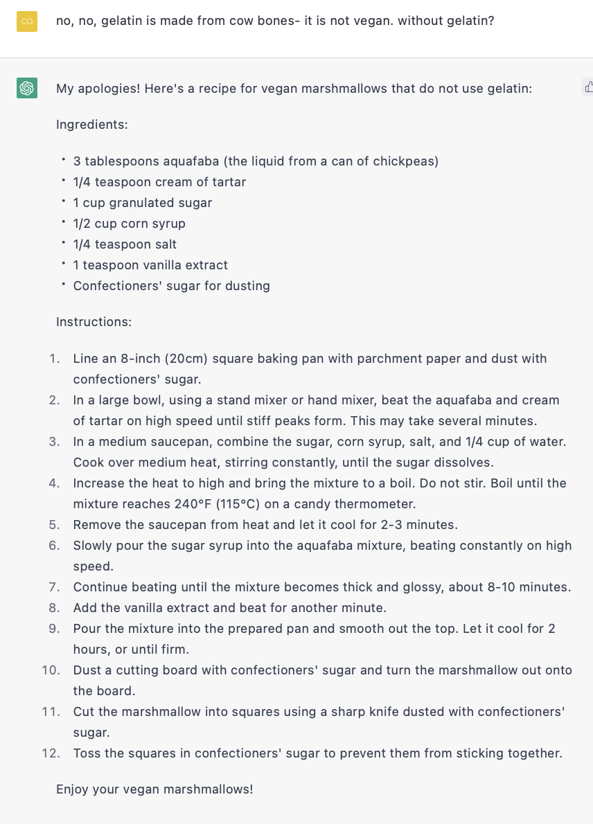 Ai generated recipe.